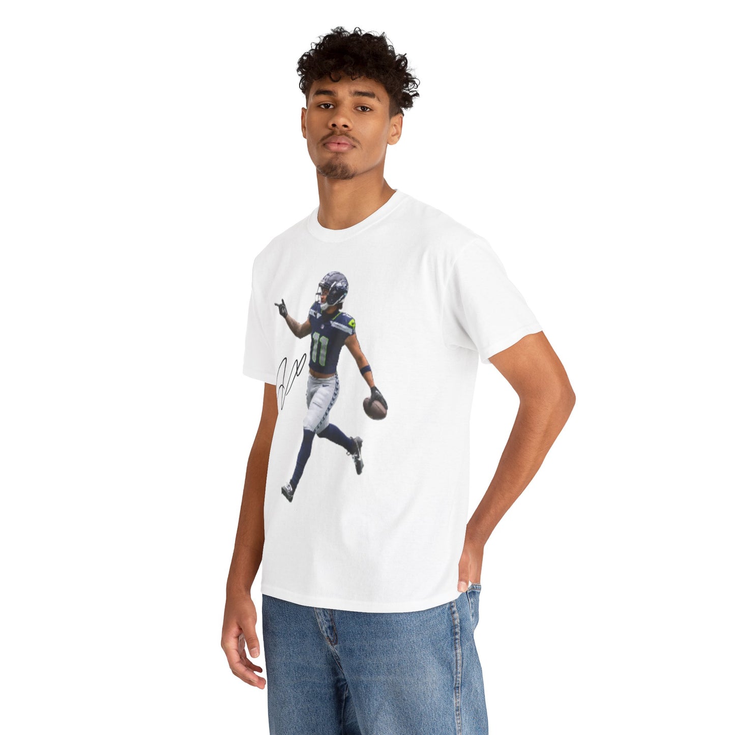Jaxon Smith-Njigba Unisex Cotton Tee - Perfect for Game Day, Sports Events, Casual Wear, Birthday Gifts, Fan Apparel